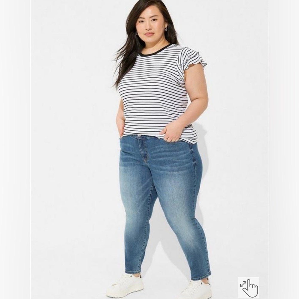 Torrid Perfect Skinny Ankle Vintage Stretch Mid-Rise Jean 26S